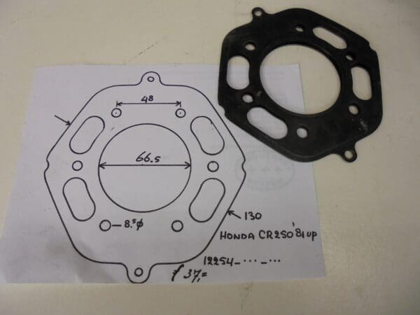 Honda - Gasket head Honda CR250'81 up new check - CR250 - Gasket Set