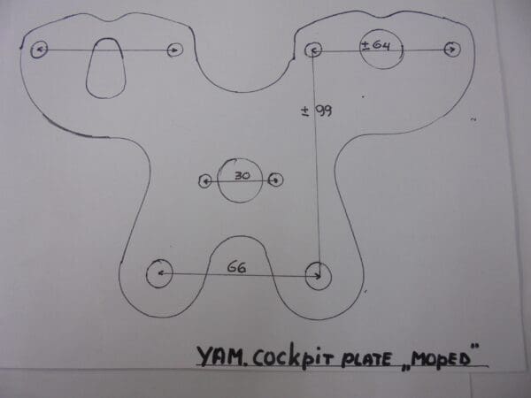 Yamaha - Yamaha Cockpit bracket Yam.RD50/FS1 moped in chrome. Check - FS1/DT50/RD50 - Tachometer