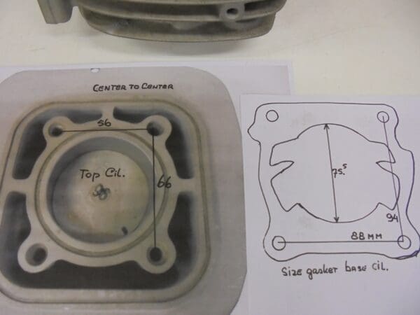 cylinder assy bore(56mm) (?)L/C motocross