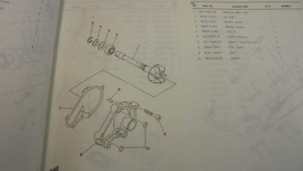 Yamaha - 3YL-28198-11-E1 - Part books/TZ250 - Parts Book