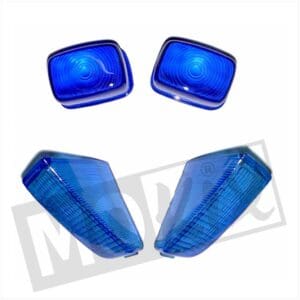 FLASHER GLASS YAMAHA BW'S SET BLUE