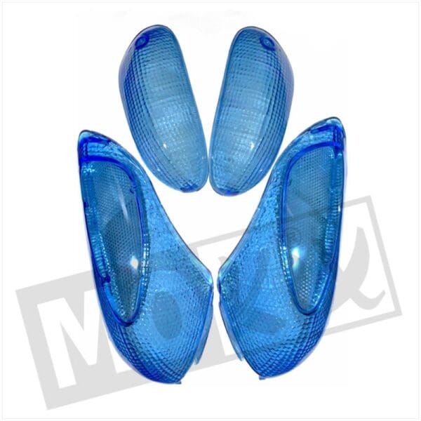 FLASHER GLASS PIAGGIO STALKER SET BLUE