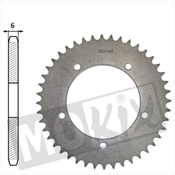 REAR SPROCKET APRIILA RS'99-'02 102mm 5h 44t IGM