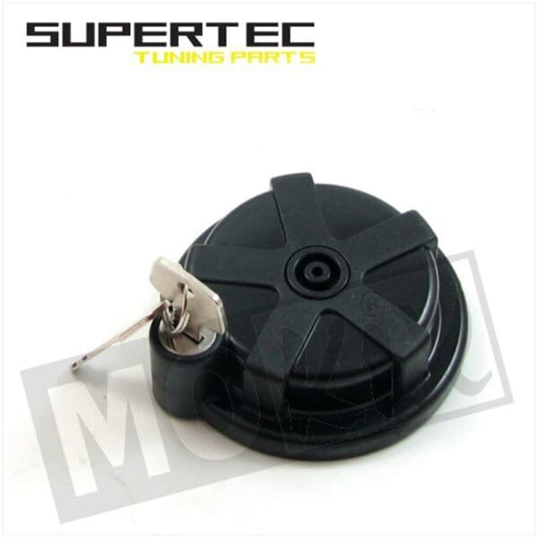 TANK CAP + LOCK SUZUKI TSX BLACK SUPERTEC