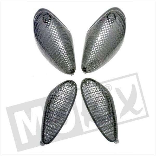 FLASHER GLASS PIAGGIO NRG EXTREME SET CARBON