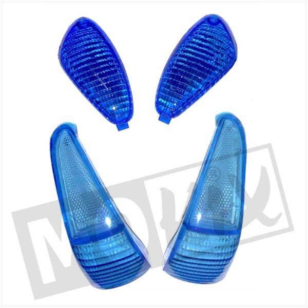 FLASHER GLASS PIAGGIO RUNNER nt SET BLUE