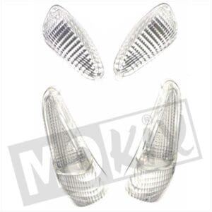 FLASHER GLASS PIAGGIO RUNNER nt SET BLANC