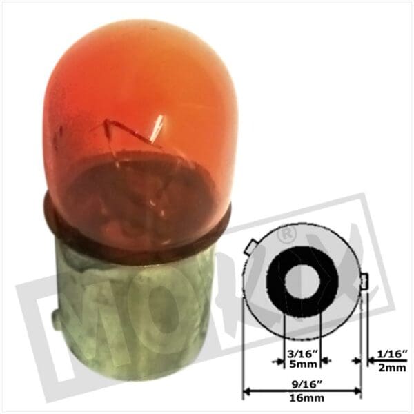 BULB BAU15S 12V 10W ORANGE GENERIC+PIAGGIO LX (1)