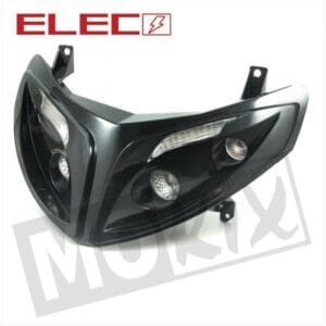 HEADLIGHT UNIT PEUGEOT SPEEDFIGHT2 +LED BLACK H4