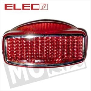 TAILLIGHT GLASS SOLEX/MBK/VESPA RED ELEC