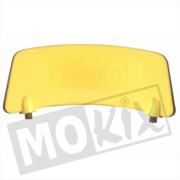 YELLOW PLATE PEUGEOT PVC 2 SCREW