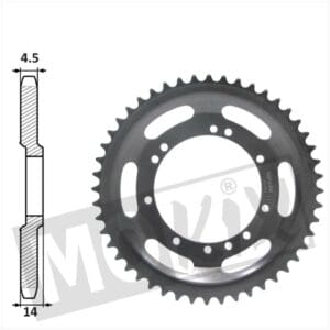 REAR SPROCKET PEUGEOT 94mm D14 11holes 42t