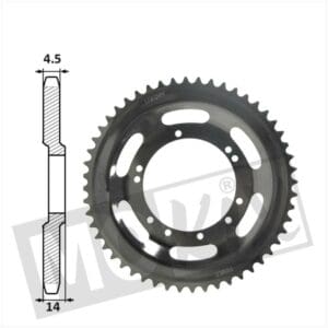 REAR SPROCKET PEUGEOT 98mm D14 10holes 56t