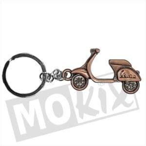 KEY RING VESPA SCOOTER METAL COPPER PLATED