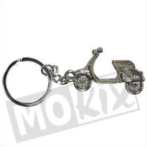 KEY RING VESPA SCOOTER METAL CLEAR