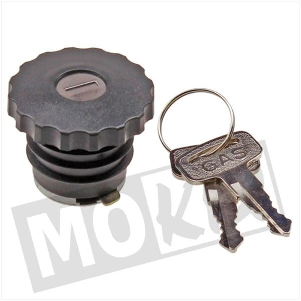 TANK CAP + LOCK PEUGEOT 103 BLACK