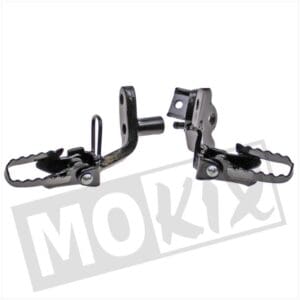 FOOT REST SET HONDA MT COLLAPSIBLE BLACK