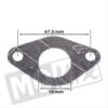 GASKET INLET HONDA MT/GY6 50cc 18mm (1)