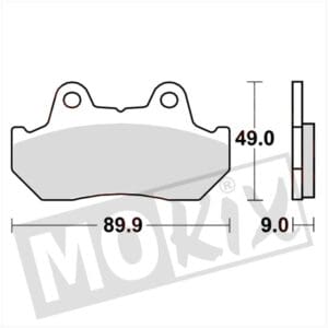 BRAKEPADS LUCAS  HONDA CBX 125/CN HELIX 250 KBA