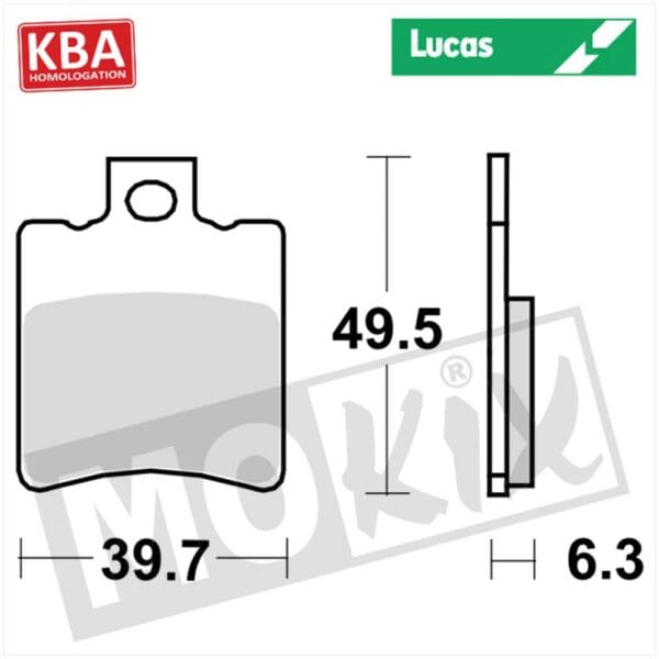 BRAKEPADS LUCAS ECO APRILIA/HONDA KBA