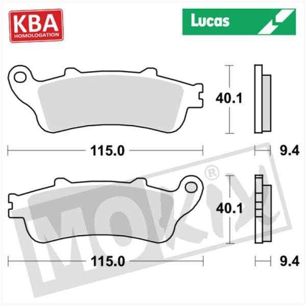 BRAKEPADS LUCAS STD APRILIA/KTM/HONDA KBA