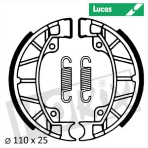 BRAKE SHOES LUCAS PIAGGIO 110x25