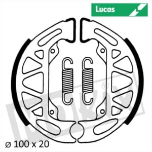 BRAKE SHOES LUCAS GILERA/PIAGGIO 100x20