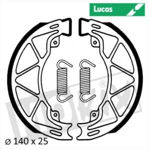 BRAKE SHOES APRILIA/ITALJET/PIAGGIO 140x25