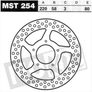 BRAKE DISC LUCAS GILERA 220x58x3 CE