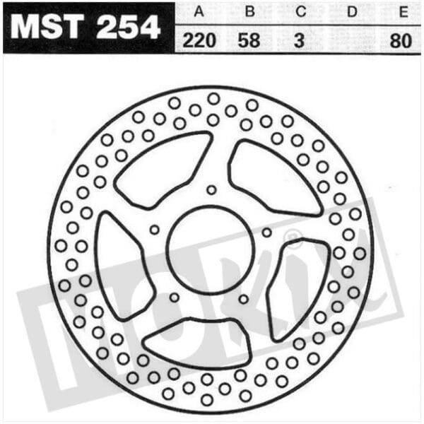 BRAKE DISC LUCAS GILERA 220x58x3 CE