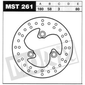 BRAKE DISC LUCAS PEUGEOT 180x58x3 CE