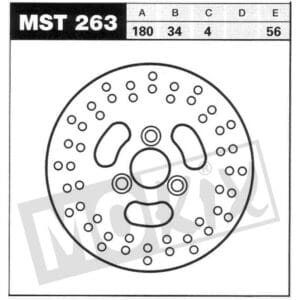 BRAKE DISC LUCAS SUZUKI 180x34x4 CE