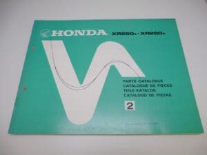 Honda - As new partbook Honda XR250 Z-A - XR250 - Parts Book