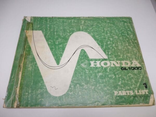 Honda - Good used partbook GL1000 - GL1000 - Parts Book