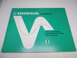 Honda - New partbook CX500 TCC - CX500 - Parts Book