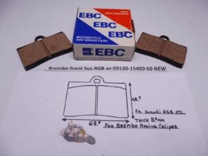 Suzuki - 59130-15400-50 - RG500/RGB500 - Brake Pads