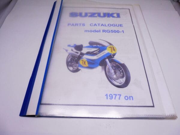 Suzuki - Partsbook Suzuki RG500-1 racing - RG500 - Accesories