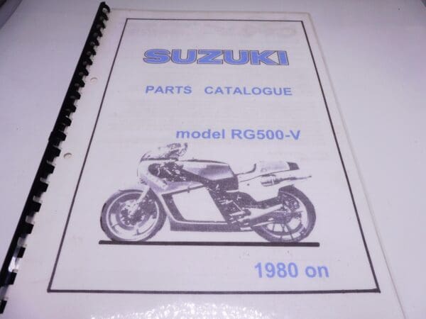 Suzuki - Partsbook Suzuki RG500-5 1981 racing - RG500 - Accesories