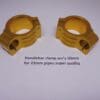 Universal Handlebar clamp assembly 50mm New Set Gold