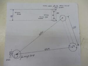 Yamaha - 1H3-22110-00 - TZ250-350 C/D/E - Rear Arm & Rear Cushion