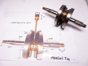 10.0081 Crankshaft assý Morini Franco 50cc T4  see picture and sizes