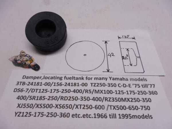 Yamaha - 3TB-24181-00 / 156-24181-00 - TZ250 C/D/E/TZ350 C/D/E - Fuel Tank