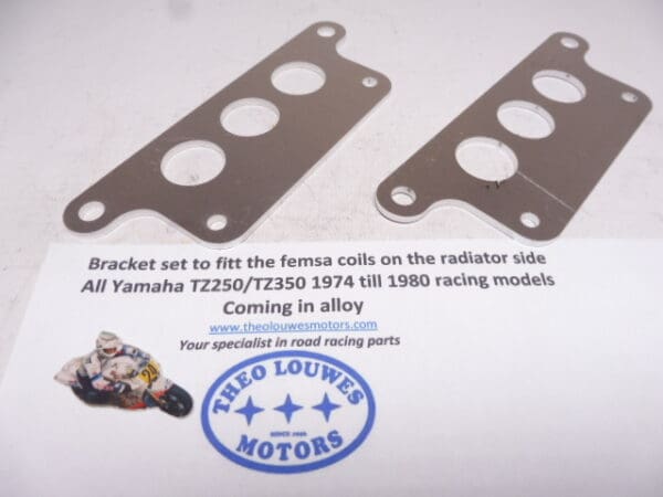 Bracket set for fitt the Femsa coils to the side of Radiator Yam.racing bikes