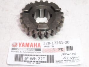 328-17261-00 Gear 6e wh Yamaha TD-TR3/TZ250-350 till 1980