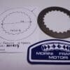 301517 Clutch plate steel Morini Franco 4 speed 1976 up