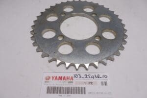 183-25438-10 Sprocket rear 38T (428) Yam.AS1-3 / RD125 and TA125 racing