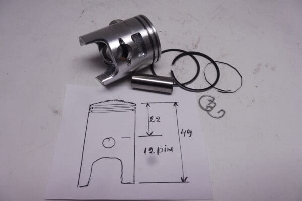 23.0102 39.50 Piston assy 39.50 Franco Morini autom.new