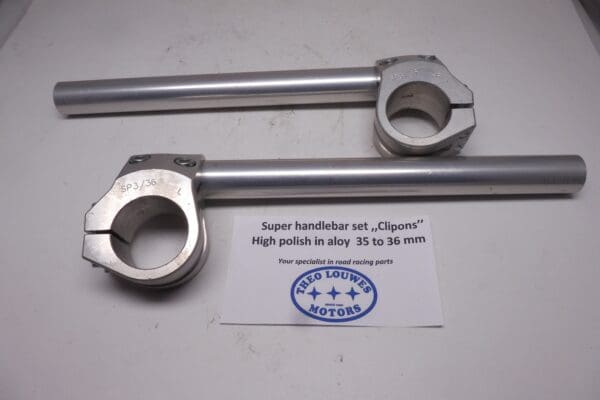 Handlebar sets(clipons) fuul polish in aloy sport and racing 35-36 mm