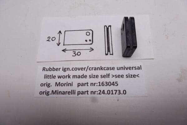 163045 / 24.0173.0 Rubber unifersal ign.cover/crankcase Morini/Minarelli