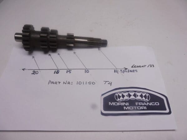 101150 Shaft gearbox Franco Morini T4 new